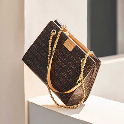 Corporate Large Capacity Monogram Shoulder Bag-4