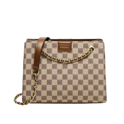 Corporate Large Capacity Monogram Shoulder Bag-5