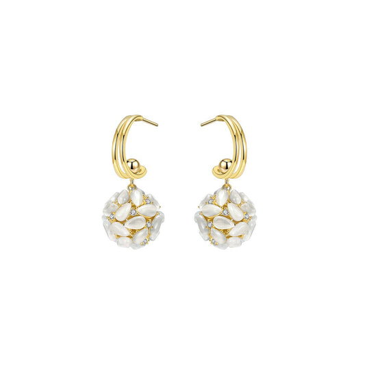Dream Ball Gold Earrings-0