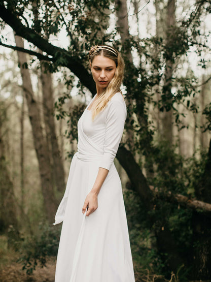 MAXI DRESS BRIDE 3/4 SLEEVE-2