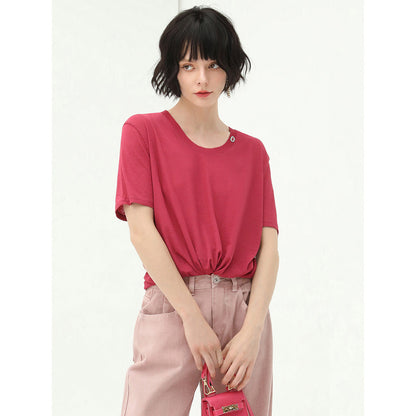 Essential Short Sleeve Red Tee-1