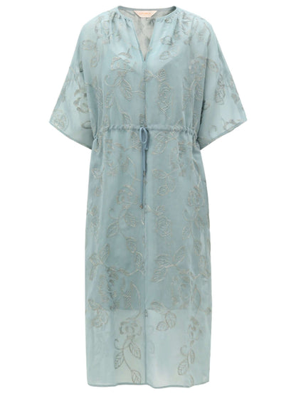 Flimsy Sheer Blue Two Piece Dress-3