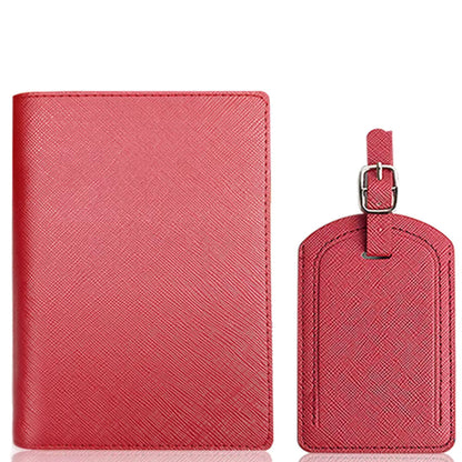 Passfodral & Bagagetagg – Lyxigt resekit i PU‑läder (RFID‑skydd)