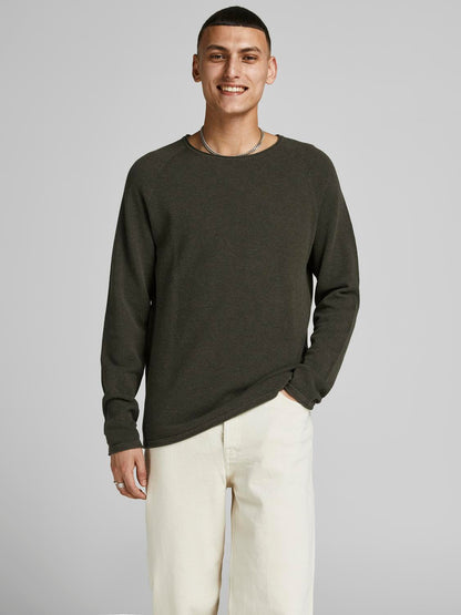 HILL KNIT CREW NECK - ekologisk bomull