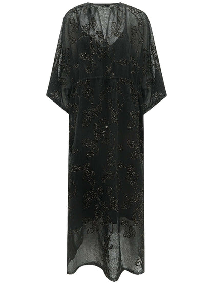 Intricate Glitter Embroidered Two-Piece Dress-3