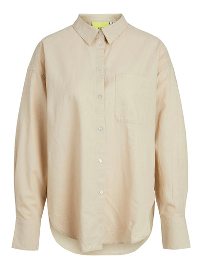 JAMIE LS LINEN BLEND SHIRT