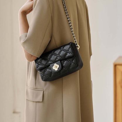 Karina Black Quilted Shoulder Bag-4