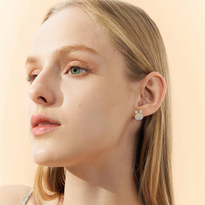 Lightening Rabbit Gold Earrings-2