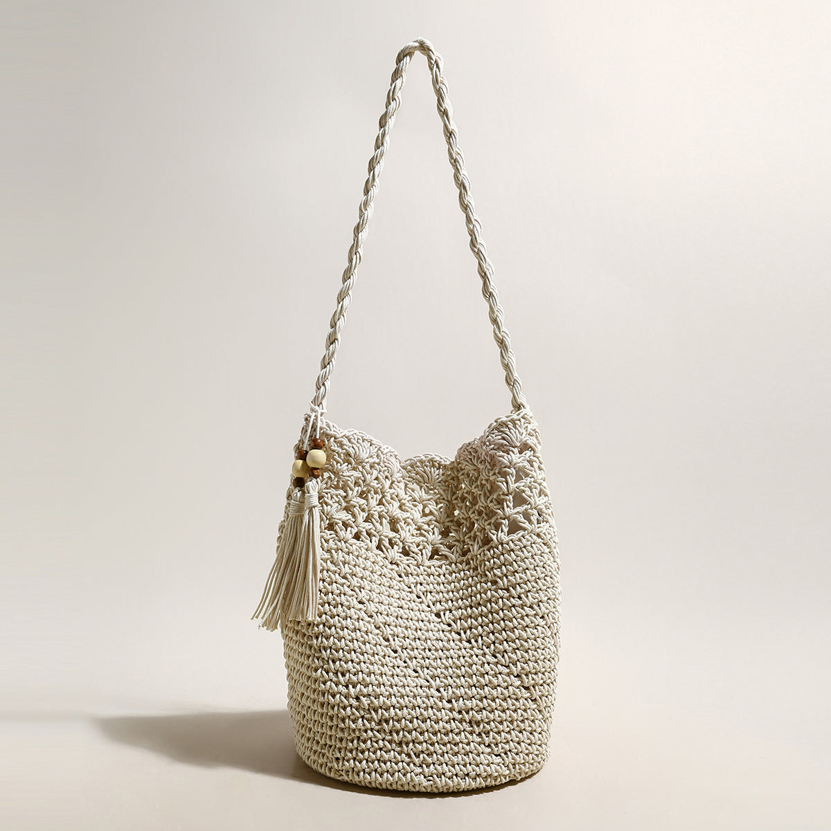 Macrame Beach Tote Bag-0