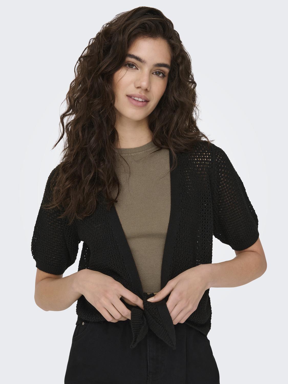 MEHEDI 2/4 SHORT TIE CARDIGAN