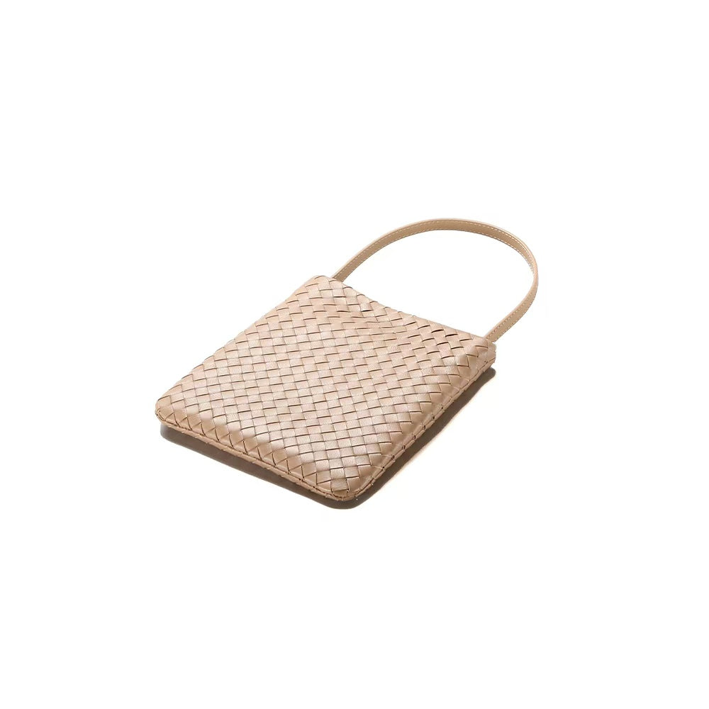 Mini Woven Lattice Tote Bag-3
