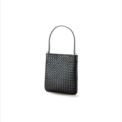Mini Woven Lattice Tote Bag-5