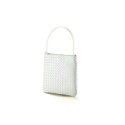 Mini Woven Lattice Tote Bag-7