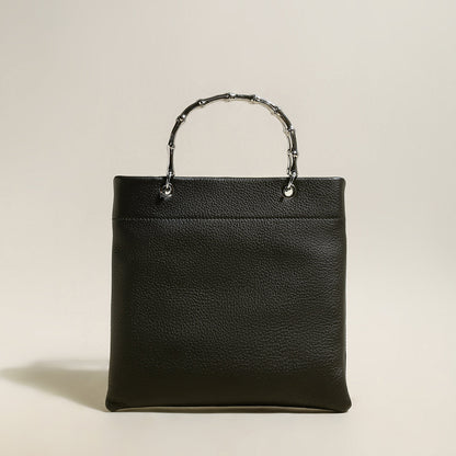 Minimalistic Square Structured Top Handle Bag-0