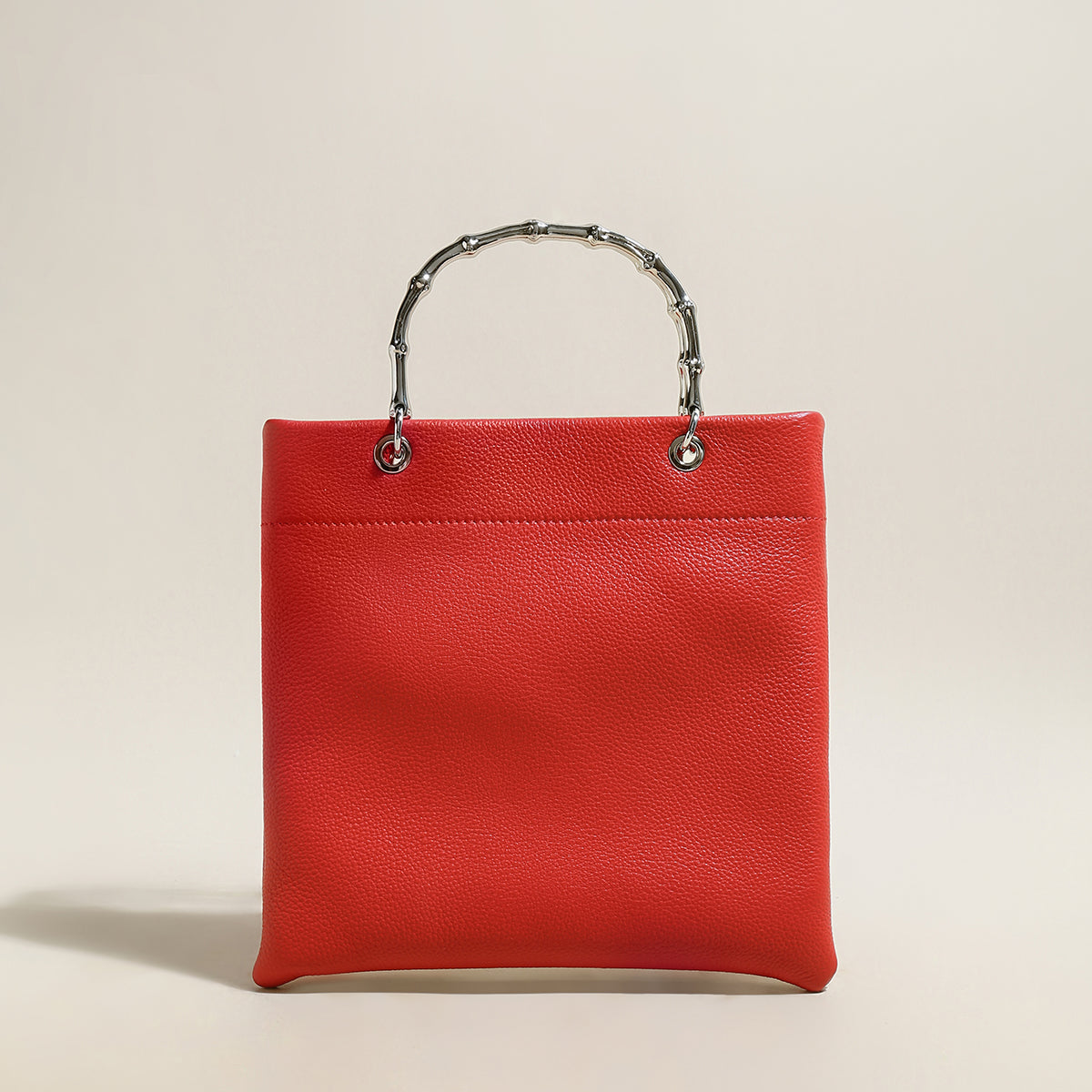 Minimalistic Square Structured Top Handle Bag-3