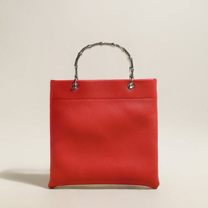 Minimalistic Square Structured Top Handle Bag-3