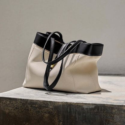 Oregon Metro Leather Buckle Strap Tote Bag-4