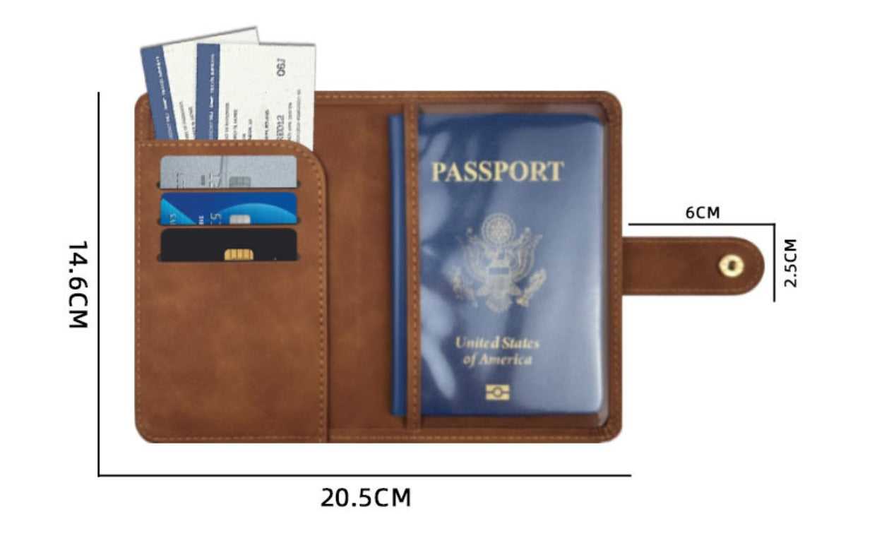 Passfodral & reseplånbok – kompakt RFID-skydd för pass och kort