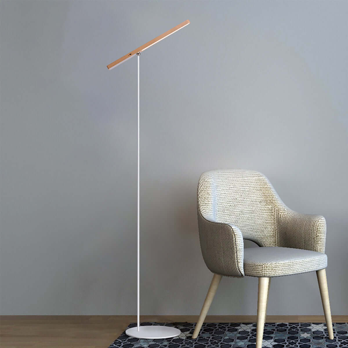 Perch Solid Wood Minimalist Floor Lamp-0