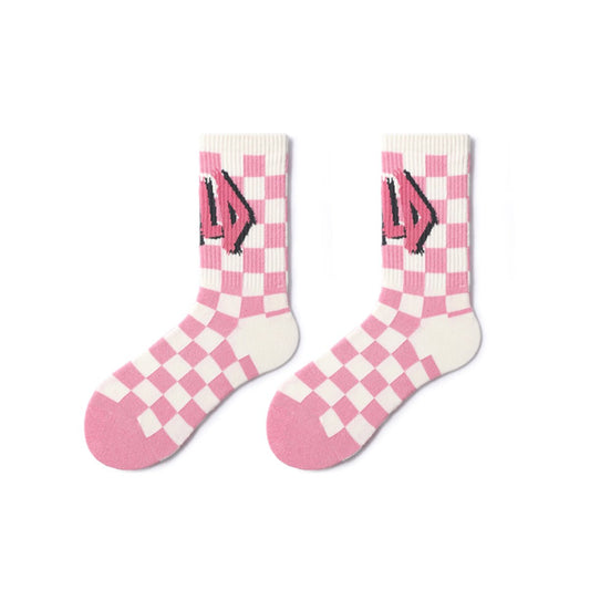 Pink Crush All-season Unisex 5pcs Crew Socks Set-1