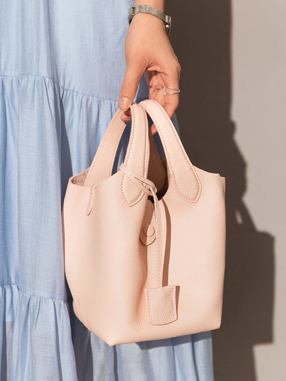 Playful Leather Bucket Bag-3