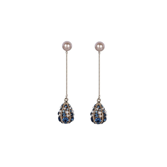 Precious Tear Sapphire Earrings-0