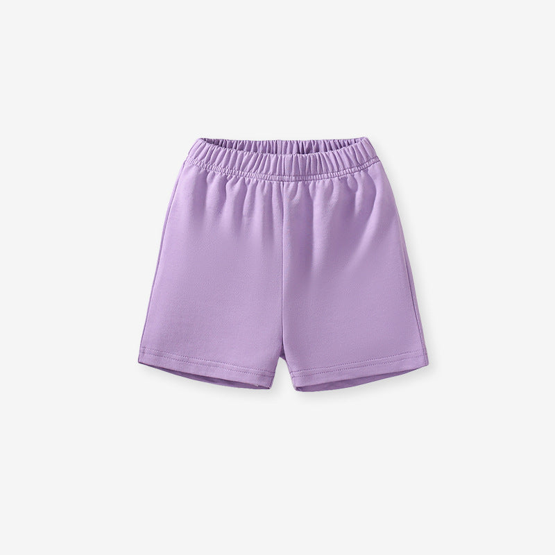 Set aus kurzärmligem T-Shirt und Shorts mit Tier-Cartoon-Muster für Mädchen im europäischen und amerikanischen Stil für den Sommer