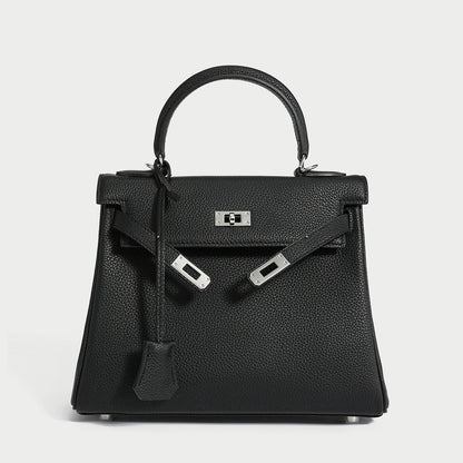 Queens Mini Top Handle Leather Bag-0