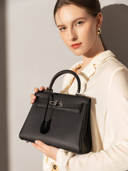 Queens Mini Top Handle Leather Bag-2