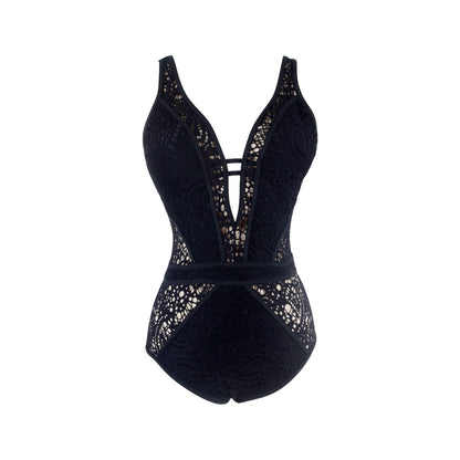 Sexy Lace Up One Piece Swimsuit-4