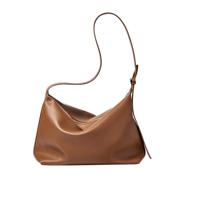 Sleek Retro Leather Tote Bag-5