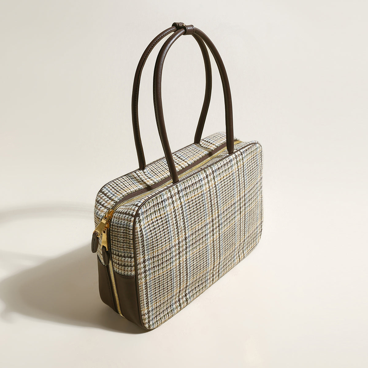 Sloane Tartan Top Handle Bag-1