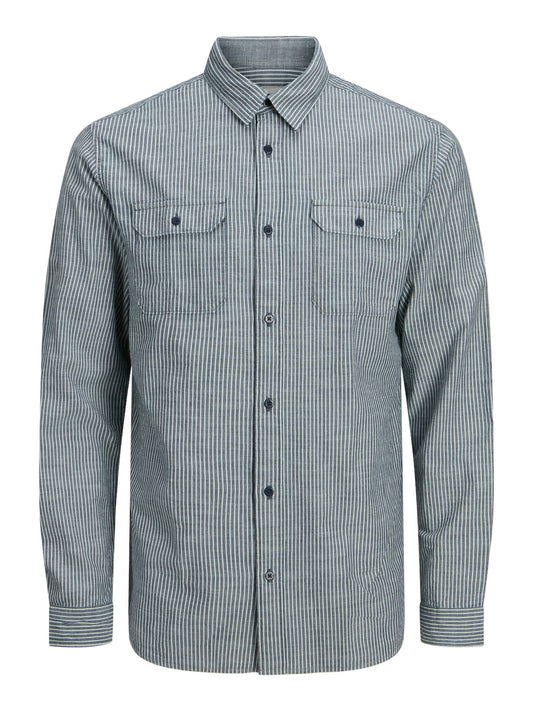 SPORTY STRIPE MIX SHIRT LS