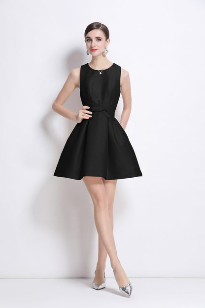 Structured Pleated Helm Petite Dress-0