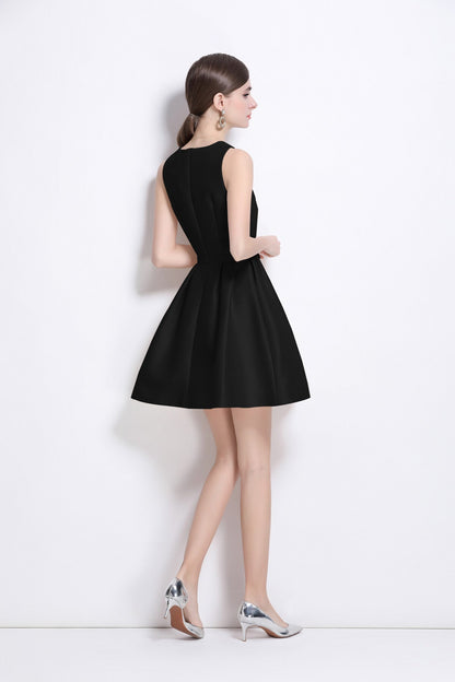 Structured Pleated Helm Petite Dress-3