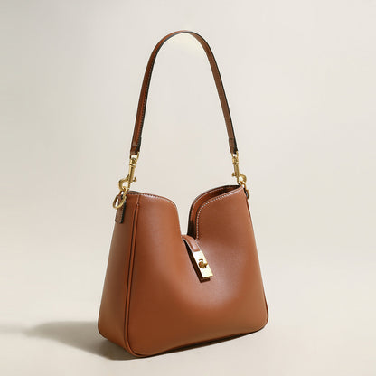 Stylish Scallop Leather Tote Bag-1