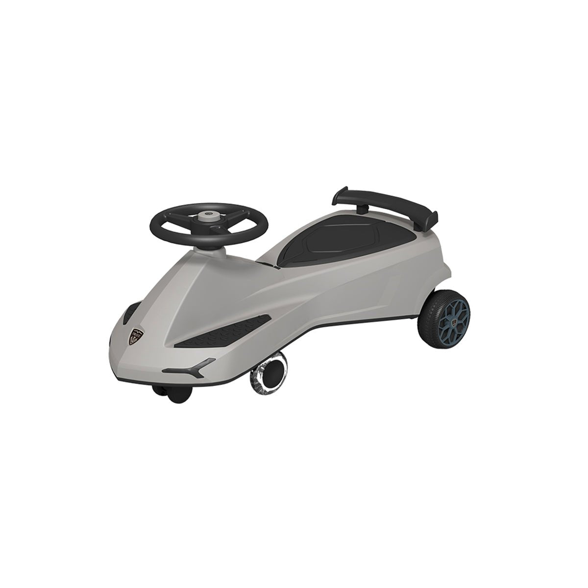 Super Racing 2-4Yrs Charcoal Swing Car With Music-0