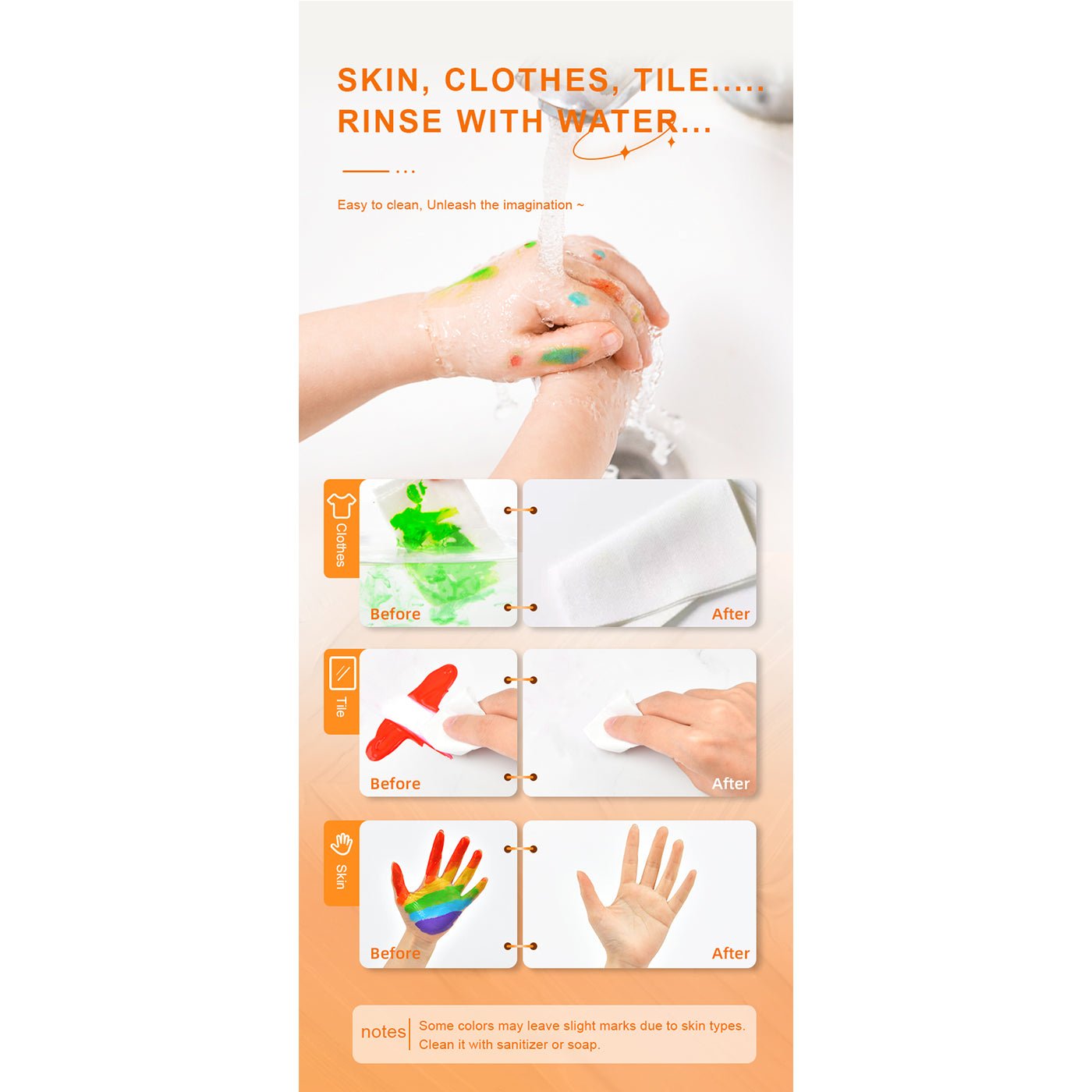 Super Washable Finger Paint 12 Colors-3