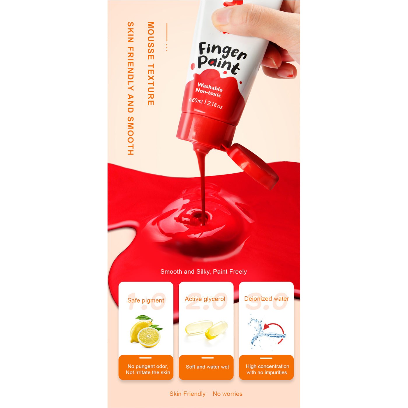 Super Washable Finger Paint 12 Colors-2