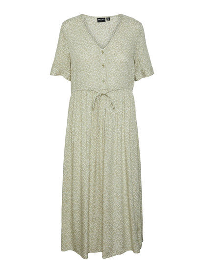 TALA SS STRING TIE MIDI DRESS