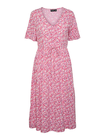 TALA SS STRING TIE MIDI DRESS