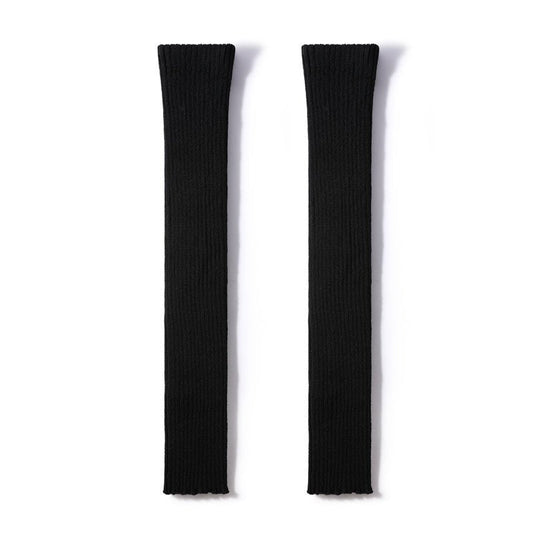 Urban Chic Women Black Knitted Leg Warmers-0