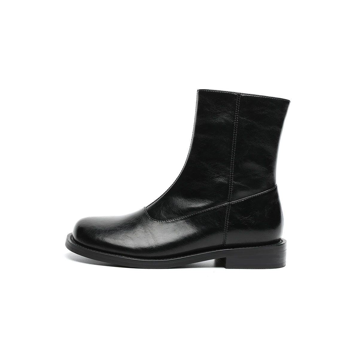Versatile Flat Fleece-Lined Martin Mid-Calf Boots-0