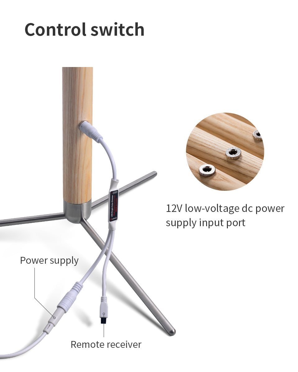 Vertical Solid Wood Floor Lamp-2