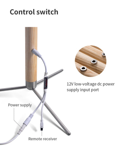 Vertical Solid Wood Floor Lamp-2