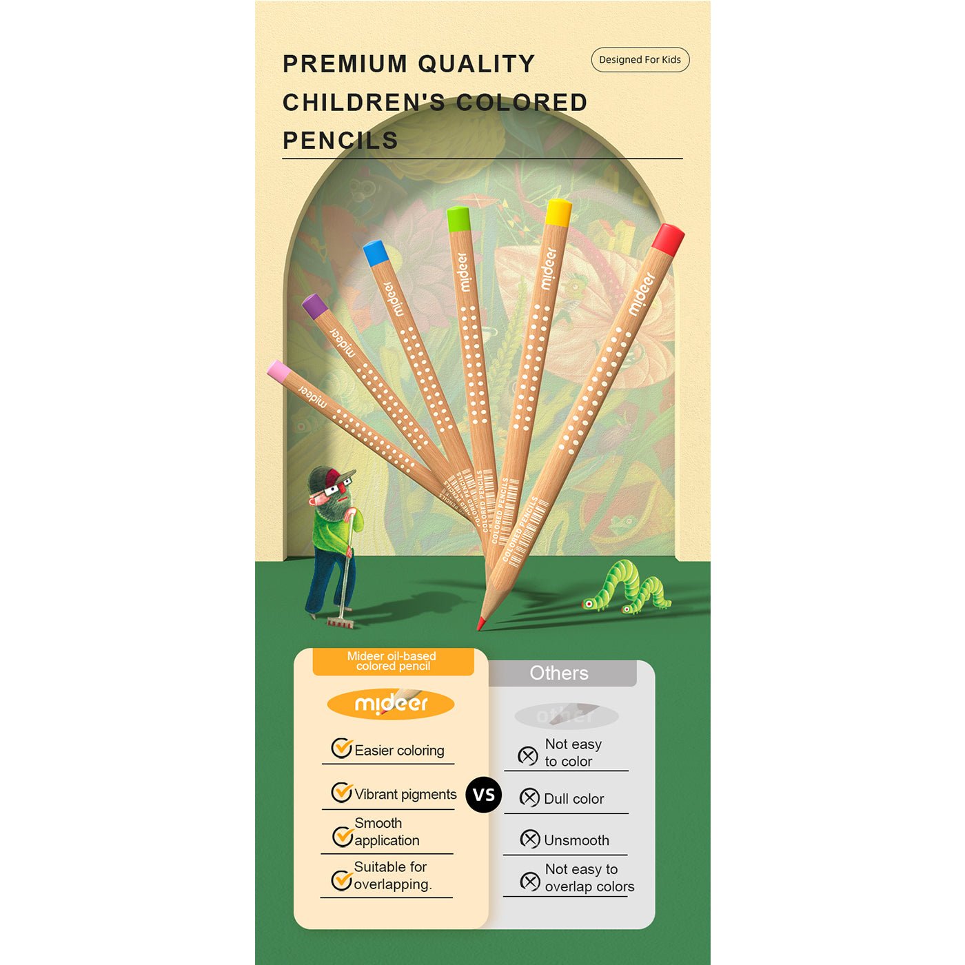 Vibrant Colored Pencil 48 Colors-2