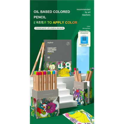 Vibrant Colored Pencil 48 Colors-1