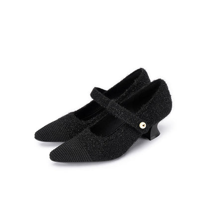 Vintage Shallow Mary Jane Heels-1