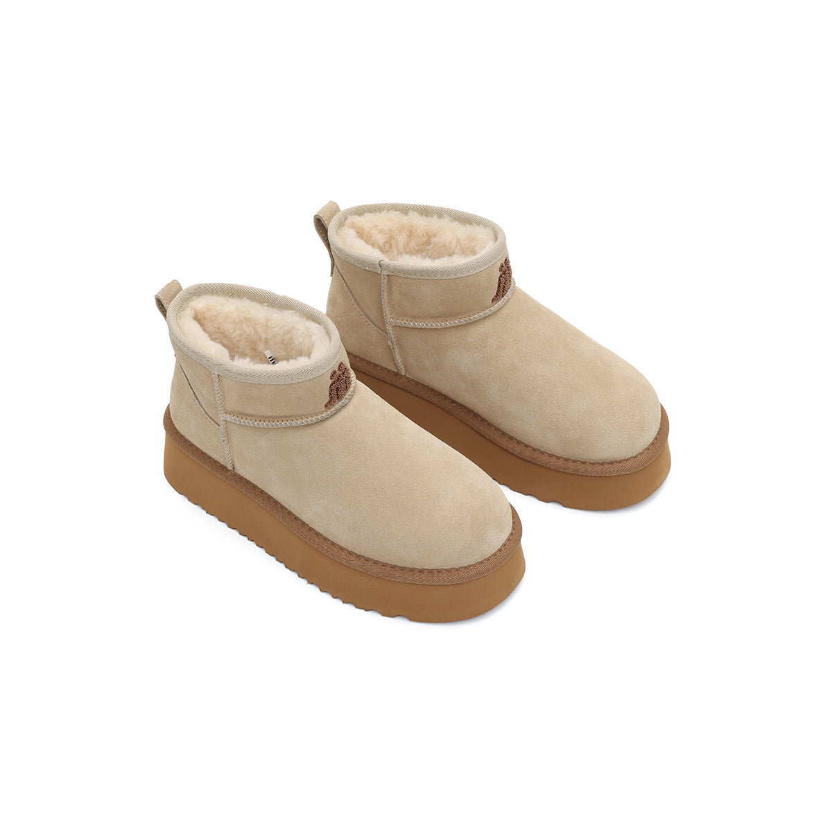 Warm Fleece-Lined Ankle Snow Boots-4