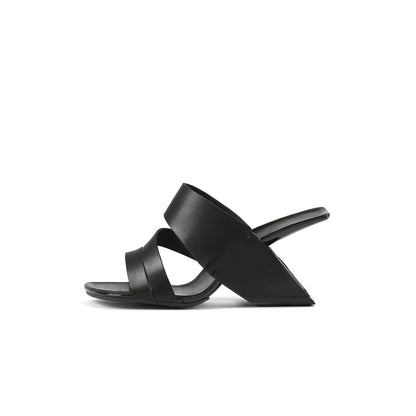 Wave Strap Heel-Less Mules-5